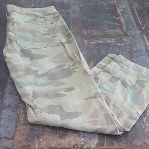 Pilcro Camouflage Straight Leg Pants